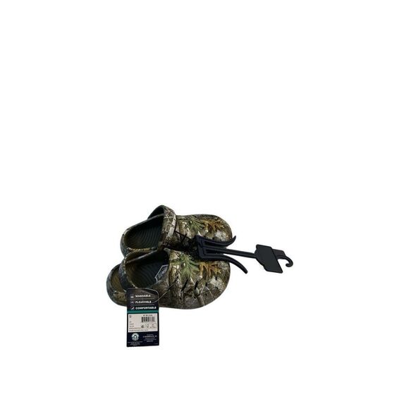 Camo rugged sharks kids croc style size 9 new - Picture 1 of 4